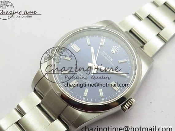 Blue 36mm Perpetual Dial Edition BP Best Bracelet 126000 Dark Oyster on SS 0412